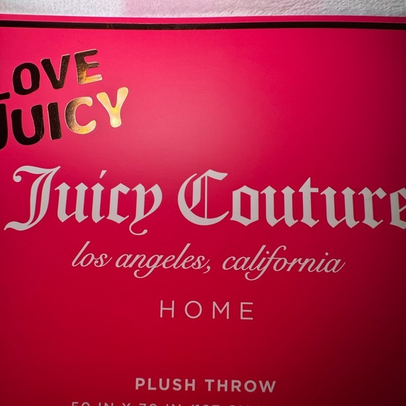 Juicy Couture Strawberry Print Blanket - Picture 2 of 3